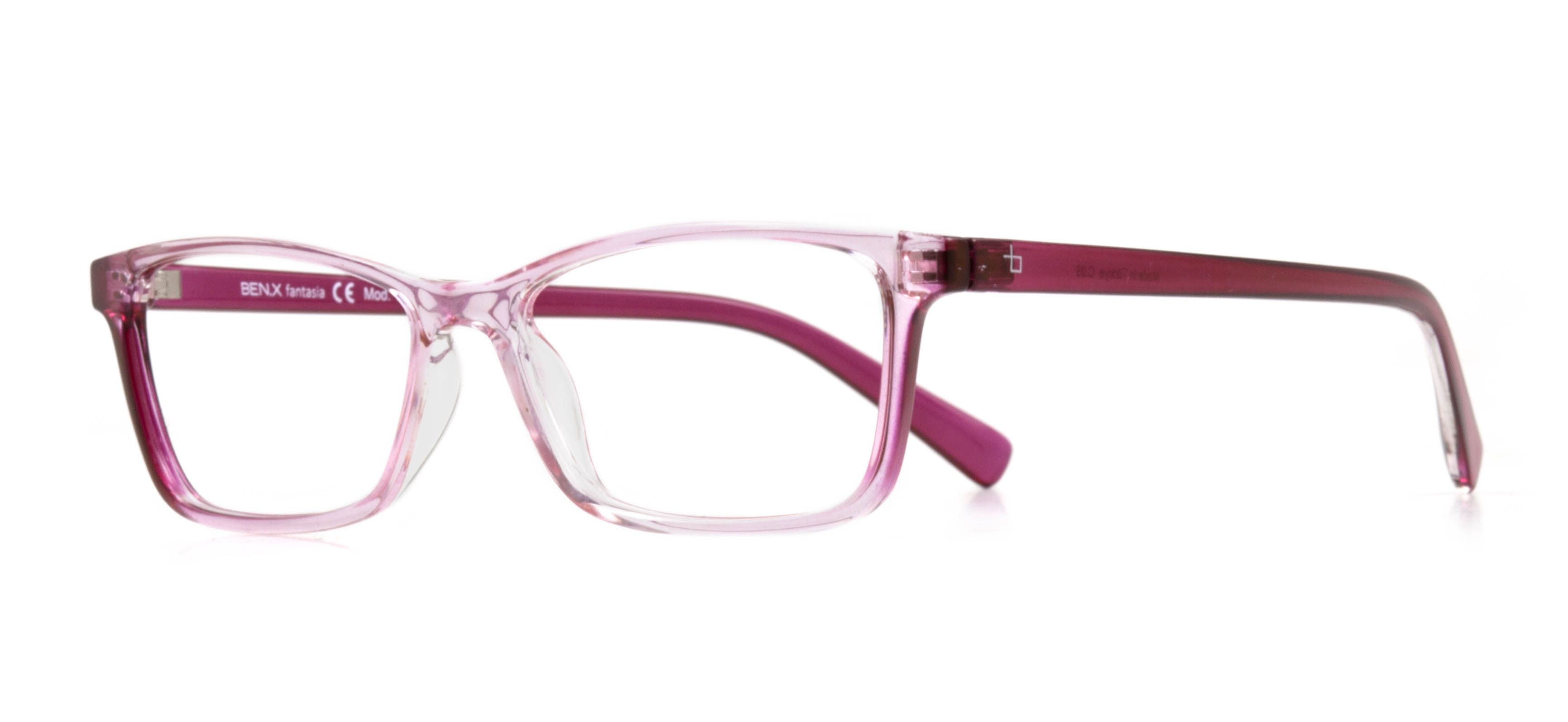 BENX FANTASIA Eyeglasses Teenage Woman Rectangular Full-Rimmed Grilamid (TR90) Unfiltered BXFNTS 1359-C.09